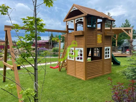 Клубный домик 2 с рукоходом LUXE IgraGrad Fast детская площадка для улицы  